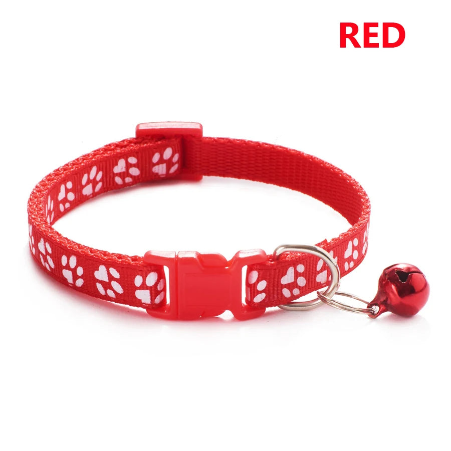 Coleira Ajustável para Cães e Gatos Pequenos com Sino