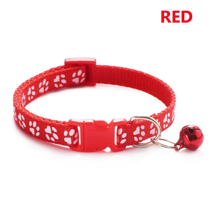 Coleira Ajustável para Cães e Gatos Pequenos com Sino